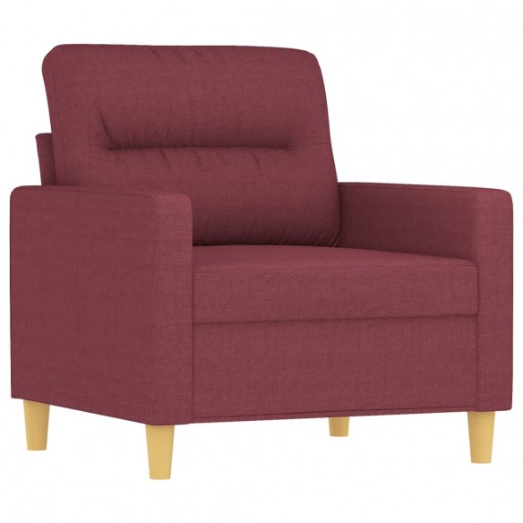 Fauteuil Rouge bordeaux 60 cm Tissu