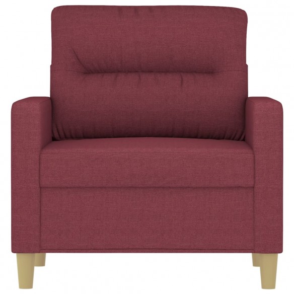 Fauteuil Rouge bordeaux 60 cm Tissu