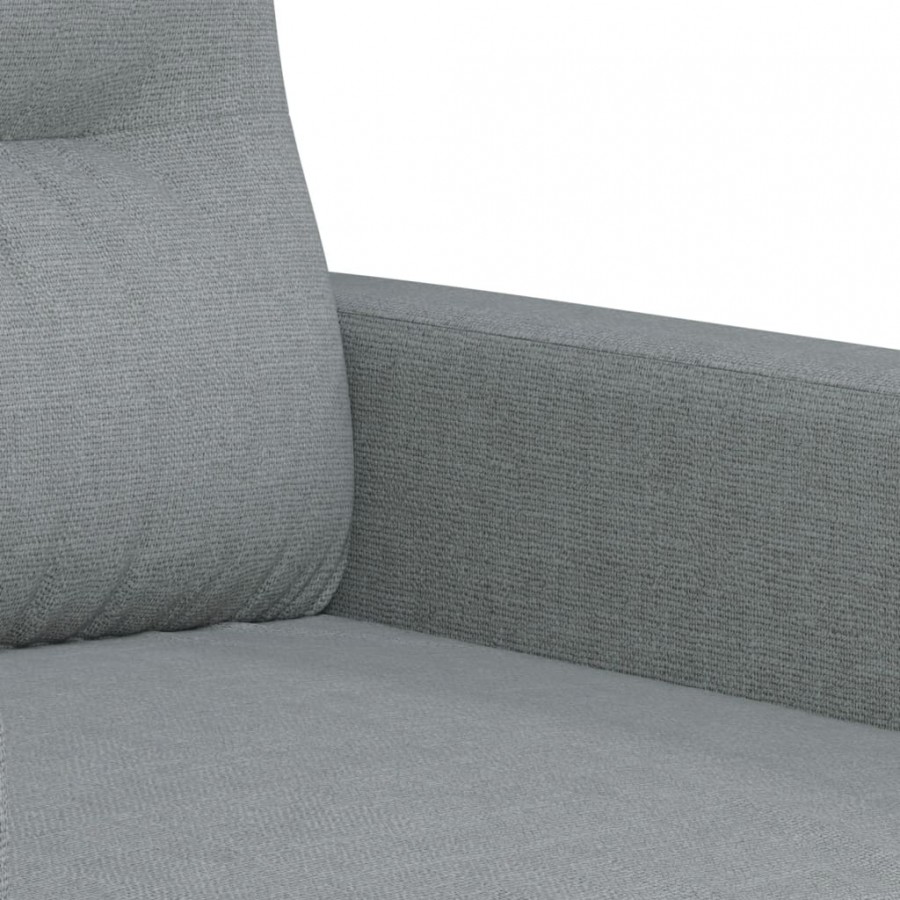 Fauteuil Gris clair 60 cm Tissu