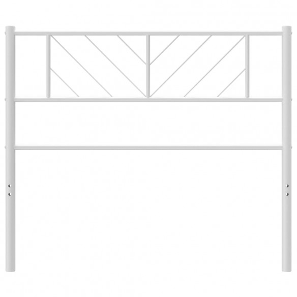 Tête de lit métal blanc 75 cm