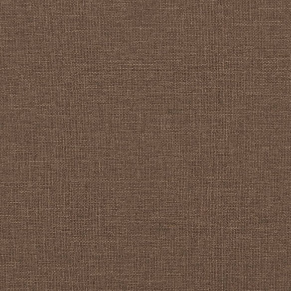 Canapé à 2 places Marron 140 cm Tissu