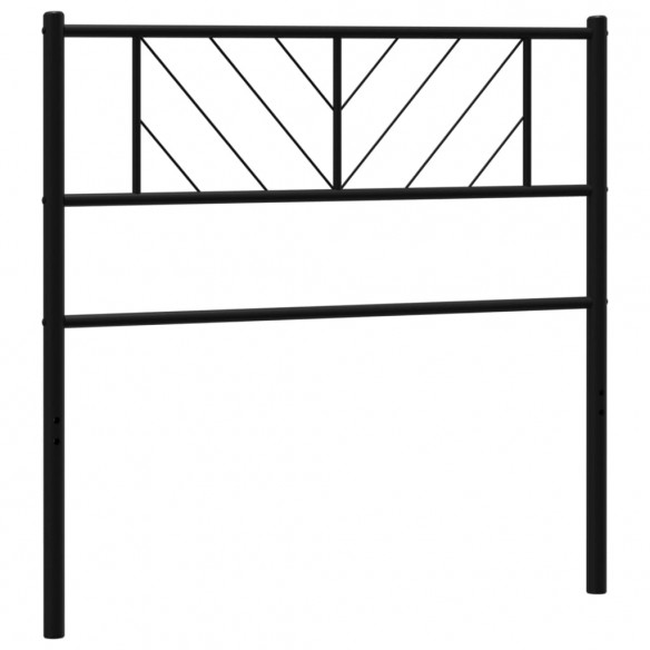 Tête de lit métal noir 107 cm