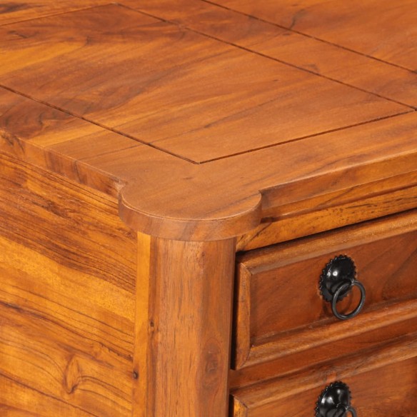 Bureau avec tiroirs 110x50x76 cm bois d'acacia solide