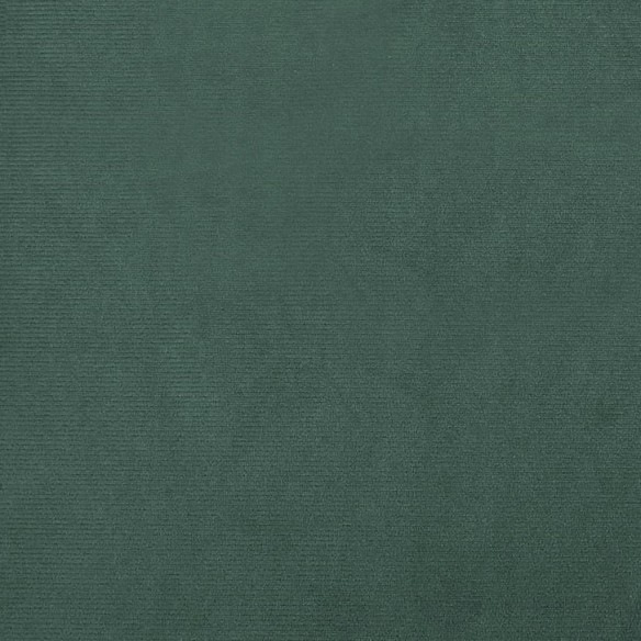 Fauteuil cabriolet avec repose-pied vert foncé velours