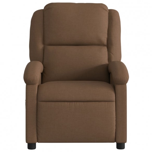 Fauteuil de massage inclinable Marron Tissu