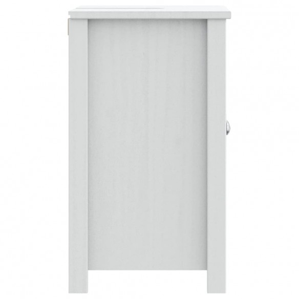 Meuble de salle de bain BERG blanc 60x34x59 cm bois pin massif