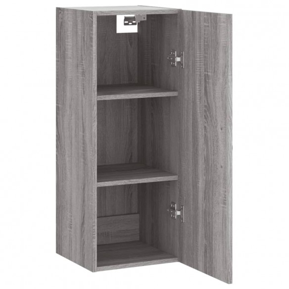 Armoire murale sonoma gris 34,5x34x90 cm bois d'ingénierie