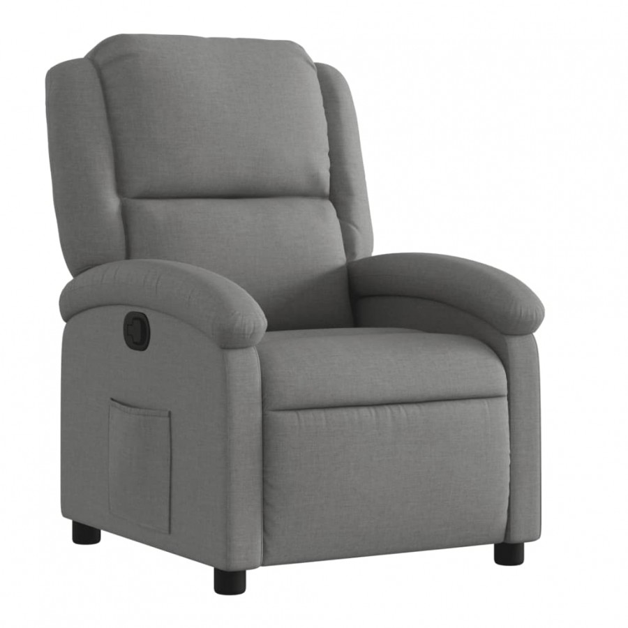 Fauteuil inclinable Gris foncé Tissu Fauteuil inclinable Gris foncé Tissu