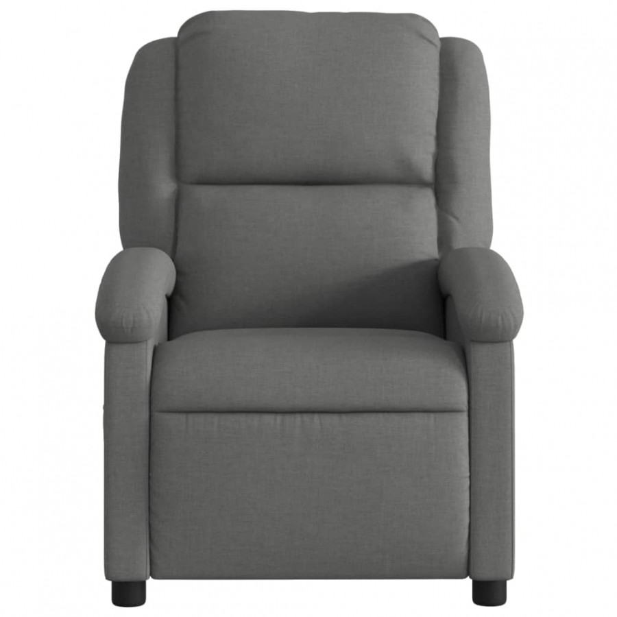 Fauteuil inclinable Gris foncé Tissu Fauteuil inclinable Gris foncé Tissu