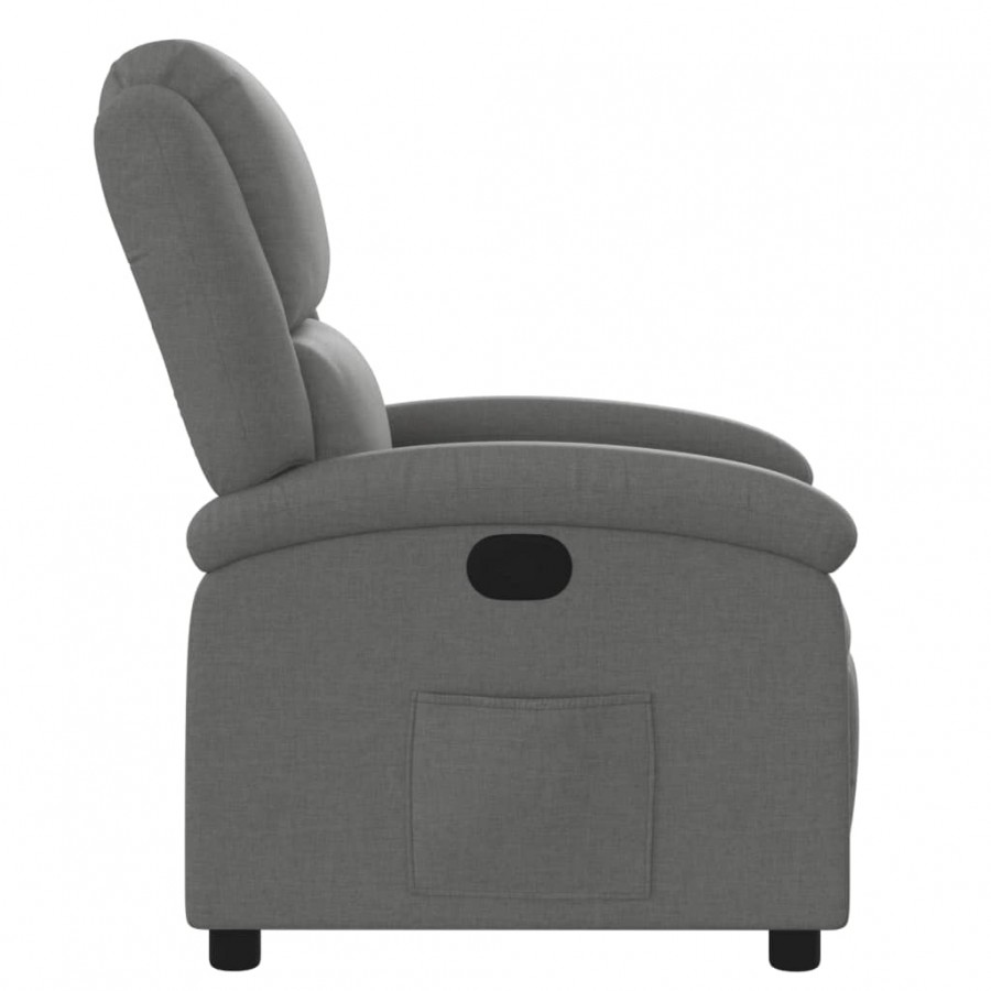 Fauteuil inclinable Gris foncé Tissu Fauteuil inclinable Gris foncé Tissu