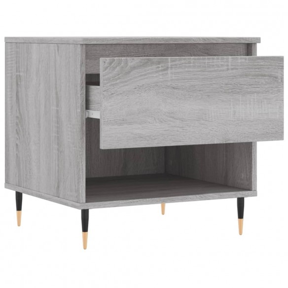 Table basse sonoma gris 50x46x50 cm bois d'ingénierie