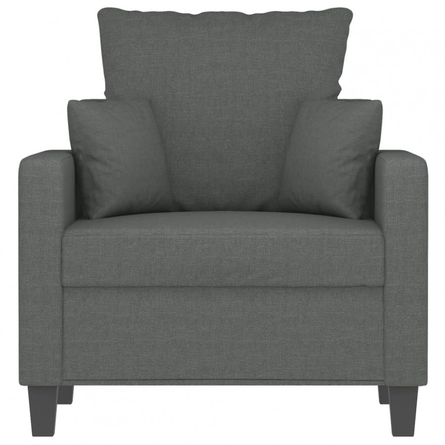 Fauteuil Gris foncé 60 cm Tissu