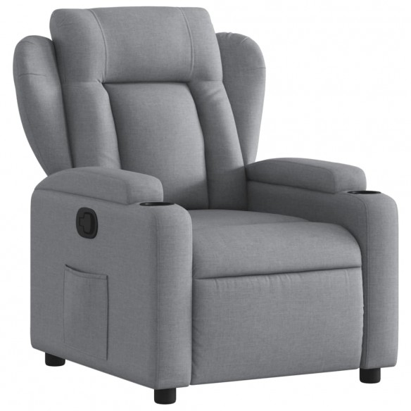 Fauteuil inclinable Gris clair Tissu