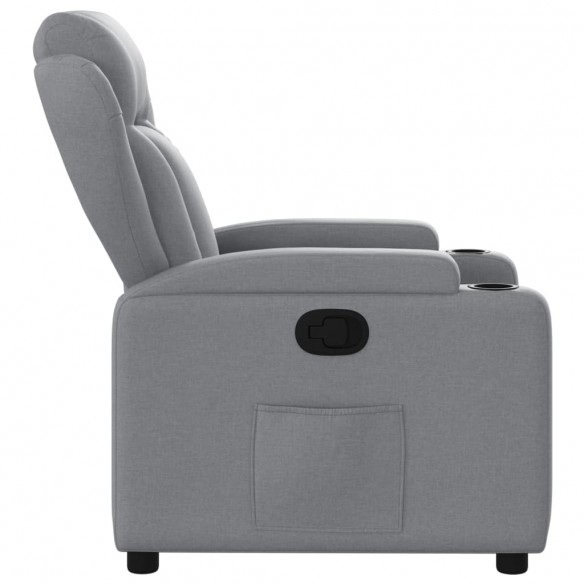 Fauteuil inclinable Gris clair Tissu