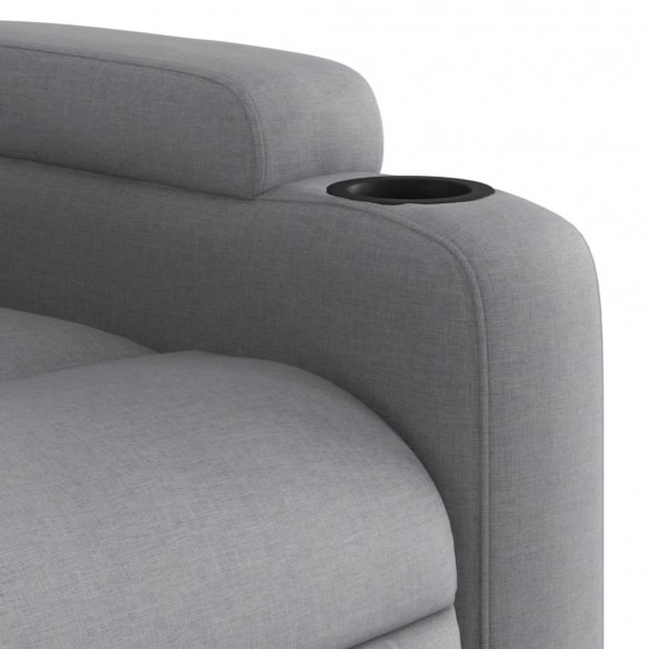 Fauteuil inclinable Gris clair Tissu