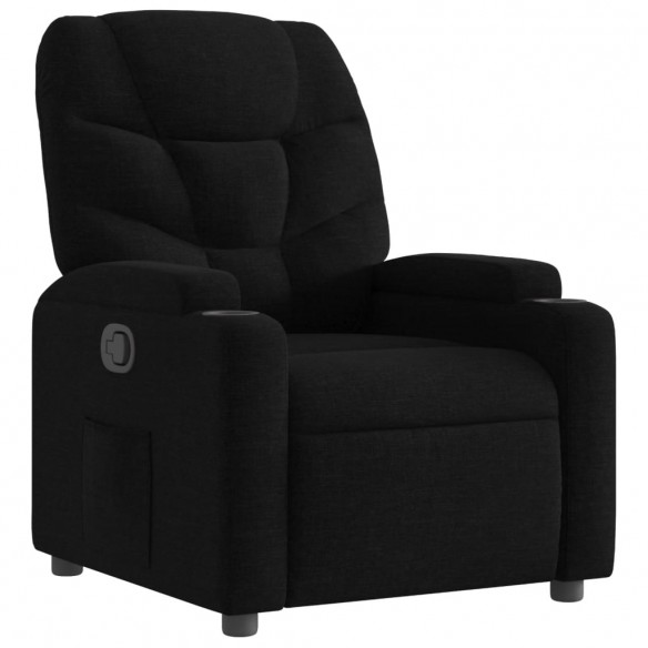 Fauteuil inclinable Noir Tissu