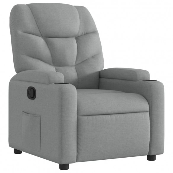 Fauteuil inclinable Gris clair Tissu