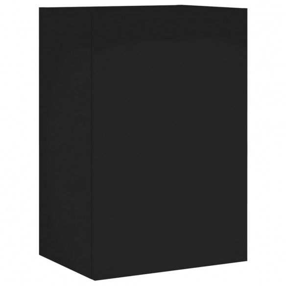 Meuble TV mural noir 40,5x30x60 cm bois d'ingénierie