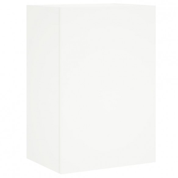 Meuble TV mural blanc 40,5x30x60 cm bois d'ingénierie