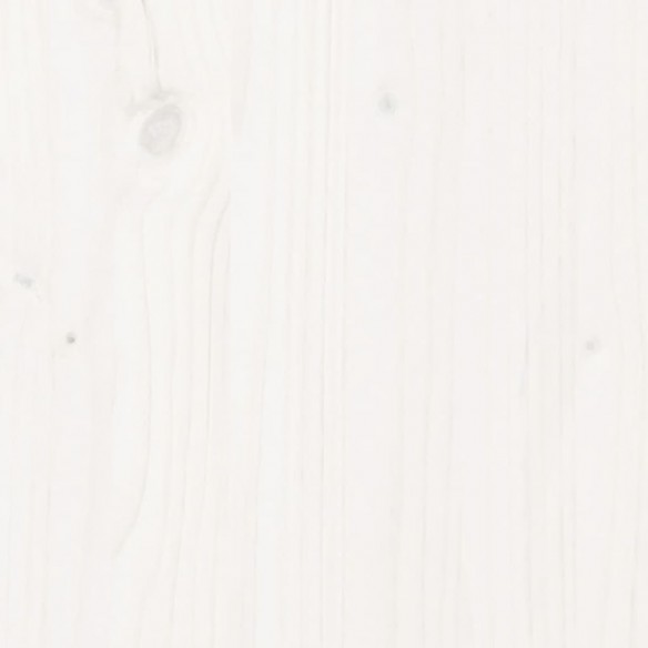 Lit mezzanine enfants toboggan blanc 90x190 cm bois pin massif