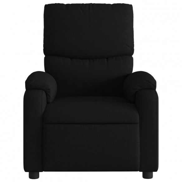 Fauteuil de massage inclinable Noir Tissu