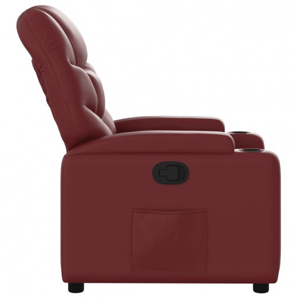 Fauteuil inclinable Rouge bordeaux Similicuir