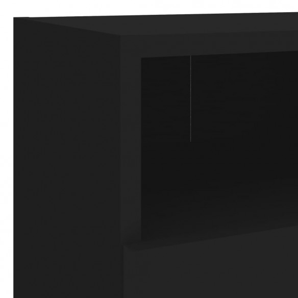 Meubles TV muraux 2 pcs noir 40x30x30 cm bois d'ingénierie