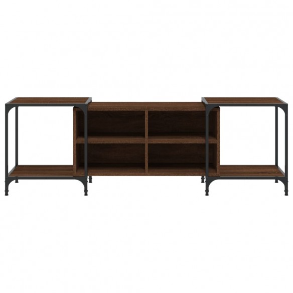 Meuble TV chêne marron 153x37x50 cm bois d'ingénierie