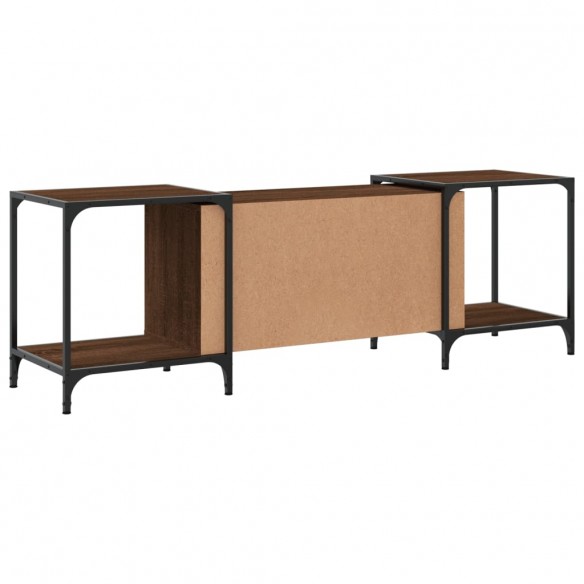 Meuble TV chêne marron 153x37x50 cm bois d'ingénierie