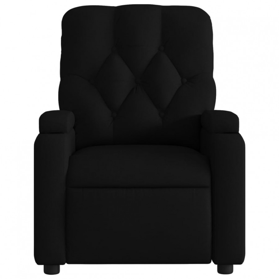 Fauteuil inclinable Noir Tissu Fauteuil inclinable Noir Tissu