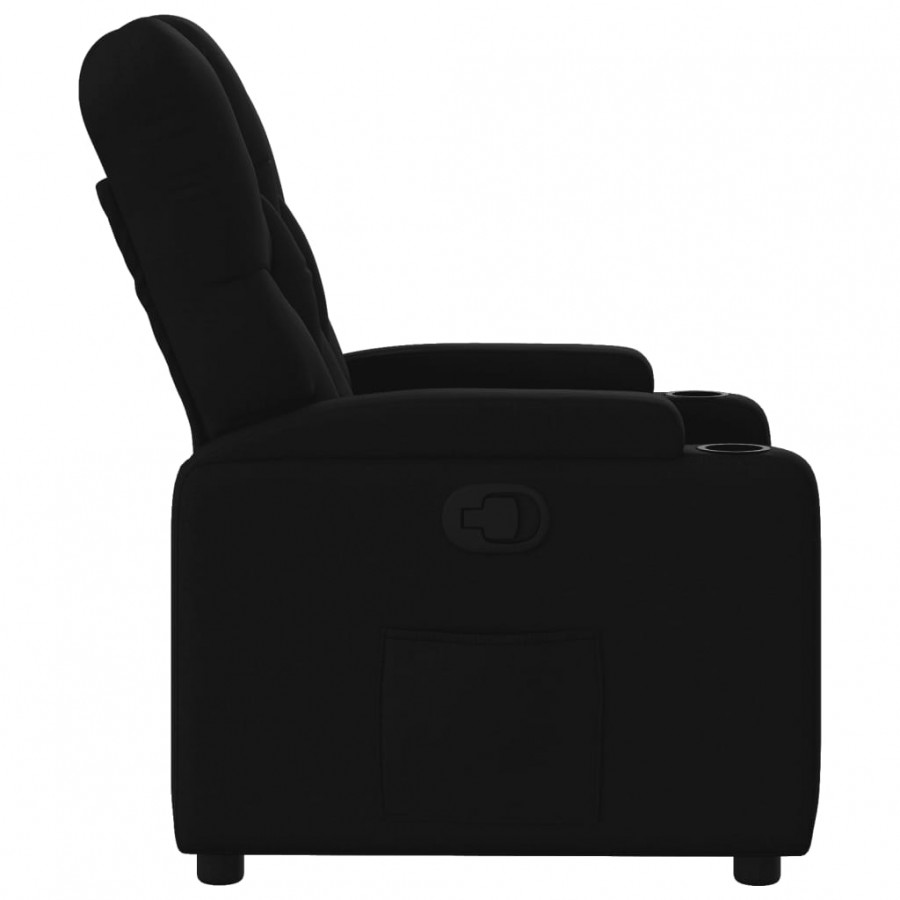 Fauteuil inclinable Noir Tissu Fauteuil inclinable Noir Tissu
