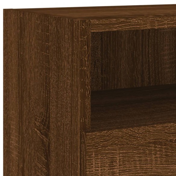 Meubles TV muraux 2pcs chêne marron 100x30x30cm bois ingénierie