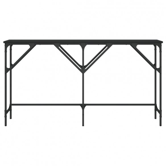 Table console noir 140x29x75 cm bois d'ingénierie