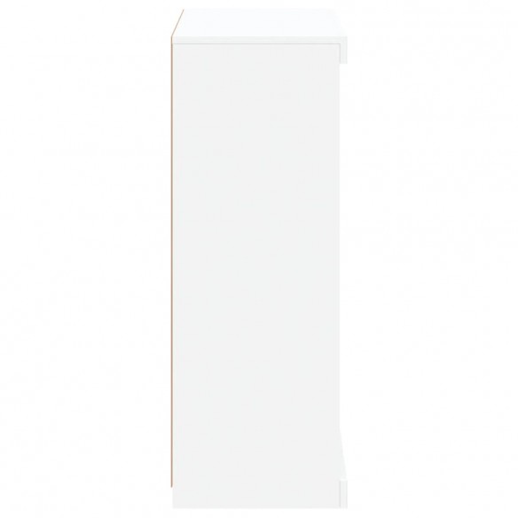 Buffet avec lumières LED blanc 60,5x37x100 cm