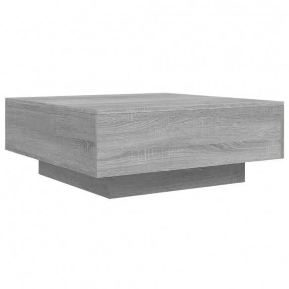 Table basse sonoma gris 80x80x31 cm bois d'ingénierie