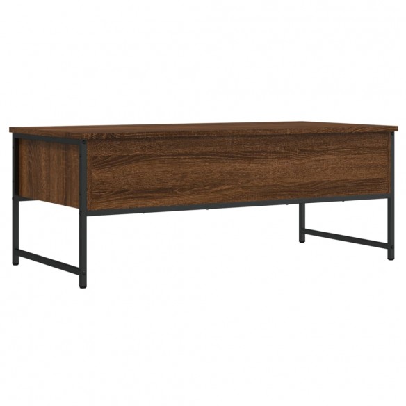 Table basse chêne marron 101x49x39,5 cm bois d'ingénierie