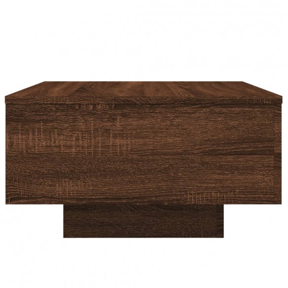 Table basse chêne marron 55x55x31 cm bois d'ingénierie