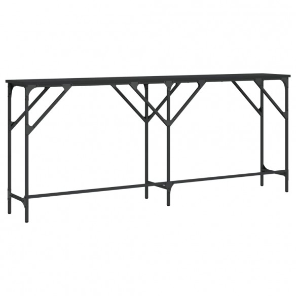 Table console noir 180x29x75 cm bois d'ingénierie