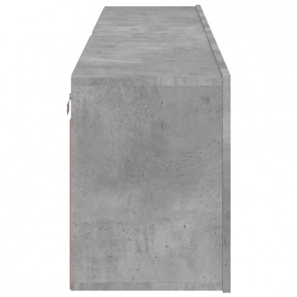 Meubles TV muraux 2 pcs gris béton 80x30x41 cm