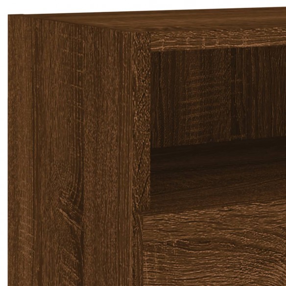 Meubles TV muraux 2 pcs chêne marron 80x30x30cm bois ingénierie