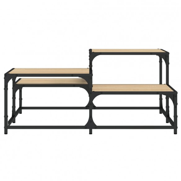 Table basse chêne sonoma 87,5x87,5x40 cm bois d'ingénierie