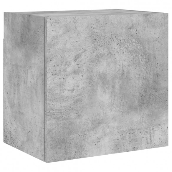 Unités murales TV 5 pcs gris béton bois d'ingénierie