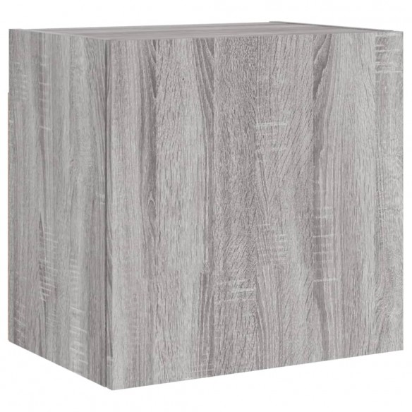 Unités murales TV 5 pcs sonoma gris bois d'ingénierie