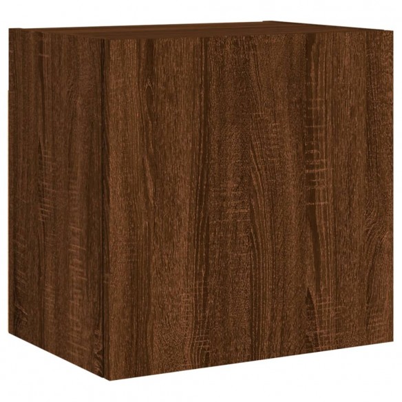 Unités murales TV 4 pcs chêne marron bois d'ingénierie