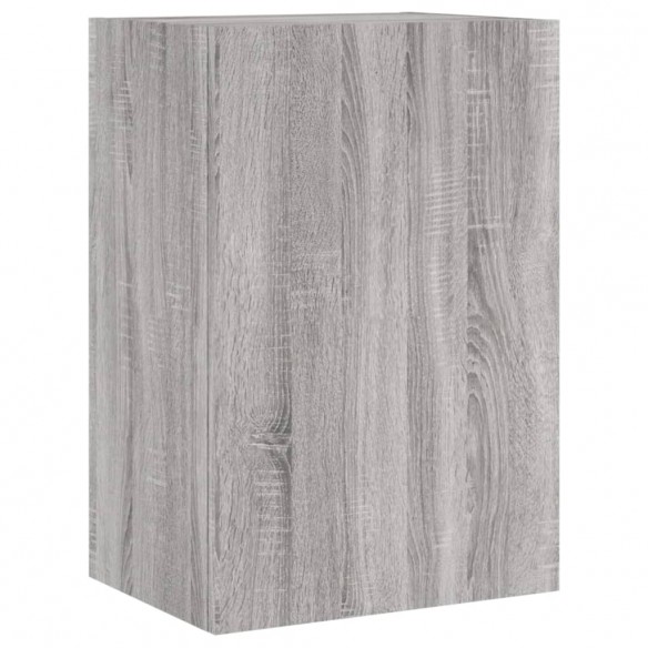 Unités murales TV 6 pcs sonoma gris bois d'ingénierie