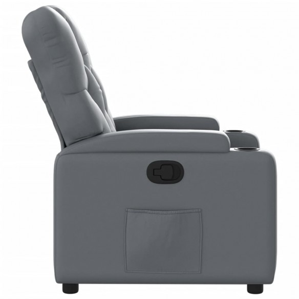 Fauteuil inclinable Gris Similicuir