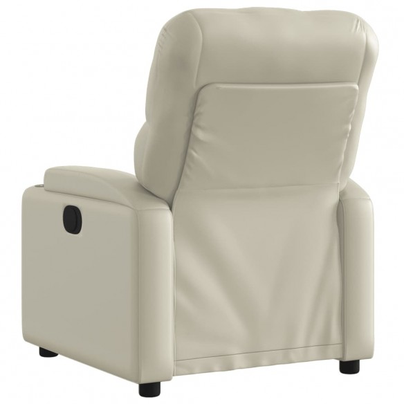 Fauteuil inclinable Crème Similicuir