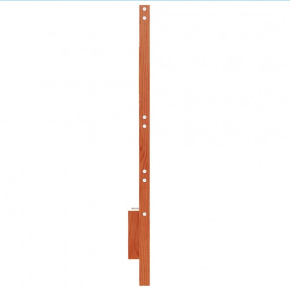 Tête de lit cire marron 135 cm bois massif de pin