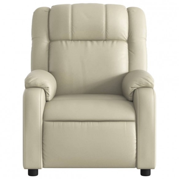 Fauteuil inclinable Crème Similicuir