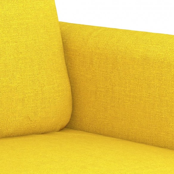 Canapé à 3 places Jaune clair 180 cm Tissu